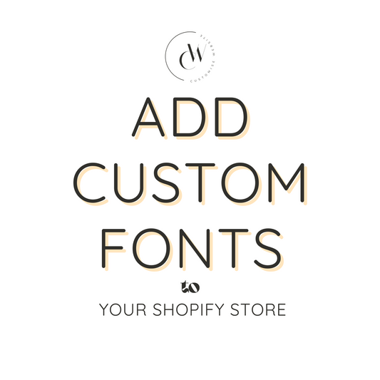 Add custom font to your shopify store