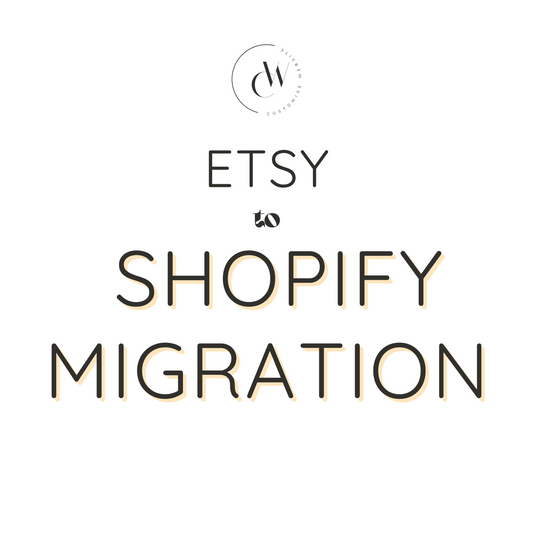 Etsy to Shopify Website Migration